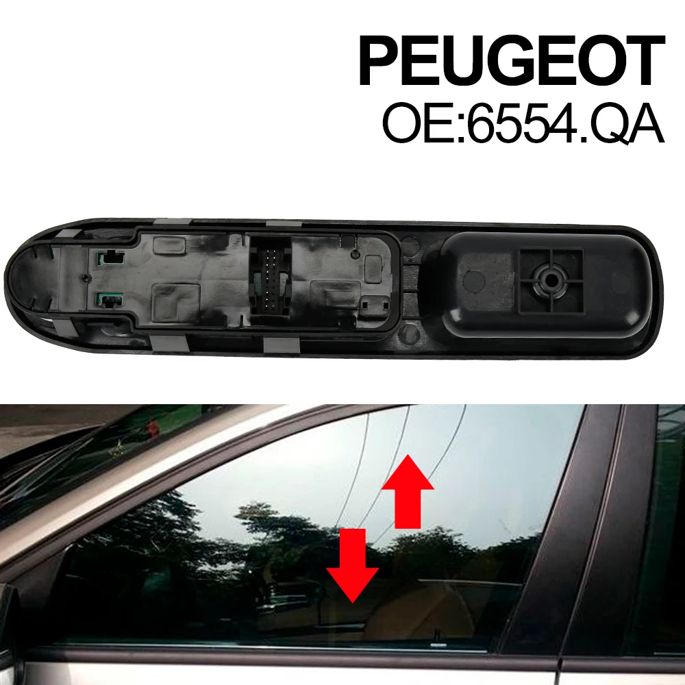 6554QA Za Peugeot 207 207SW 207CC 2006 do leta 2019 Električne Energije Okno Nadzor Stikalo Regulator Gumb Konzole