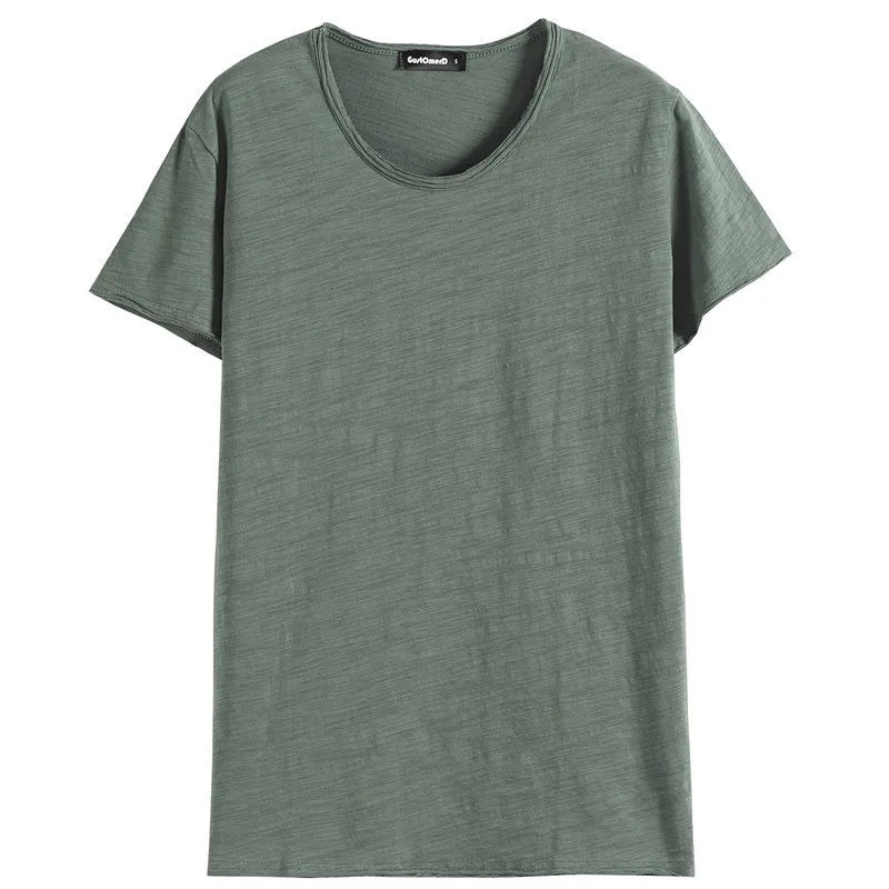 6682-T-shirt nove moške kratke oplaščeni T-shirt river srednjih let poslovne barva t-shirt poletje