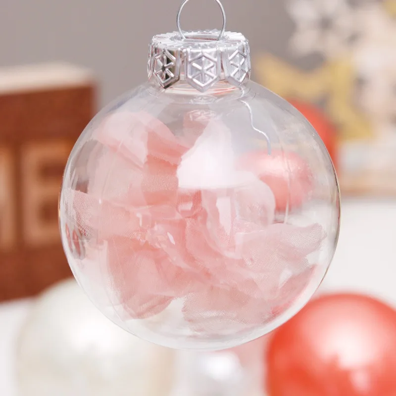 6cm30pcs božični okraski za drevo žogo palline trasparenti plastičnih kerstbal Božično drevo Obesek adornos de navidad žogo