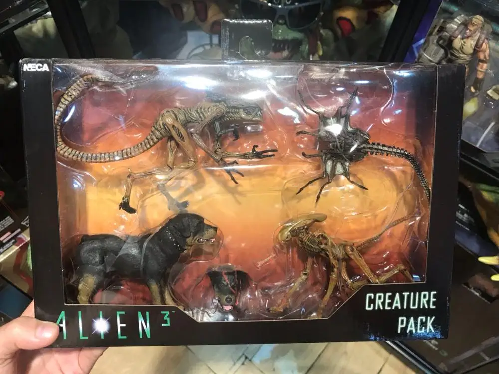 6inch Original NECA Aliens Vs Predator Slika Psa Tujec 3 Delune Bitje Paket Ukrepov Slika Model Igrača, Lutka