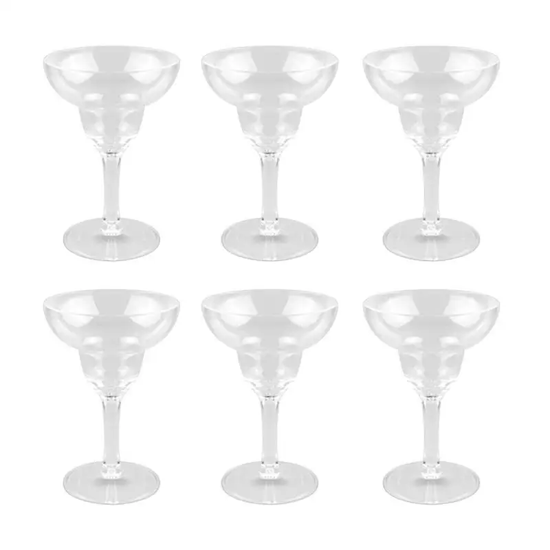 6PCS 180 ml Stranko Poroko Ponudbe za Enkratno uporabo Ognjeni Trde Plastike Šampanjski Kozarec Rdečega Vina Pokal Sladoled Široko Pokal Degustacijski Kozarec