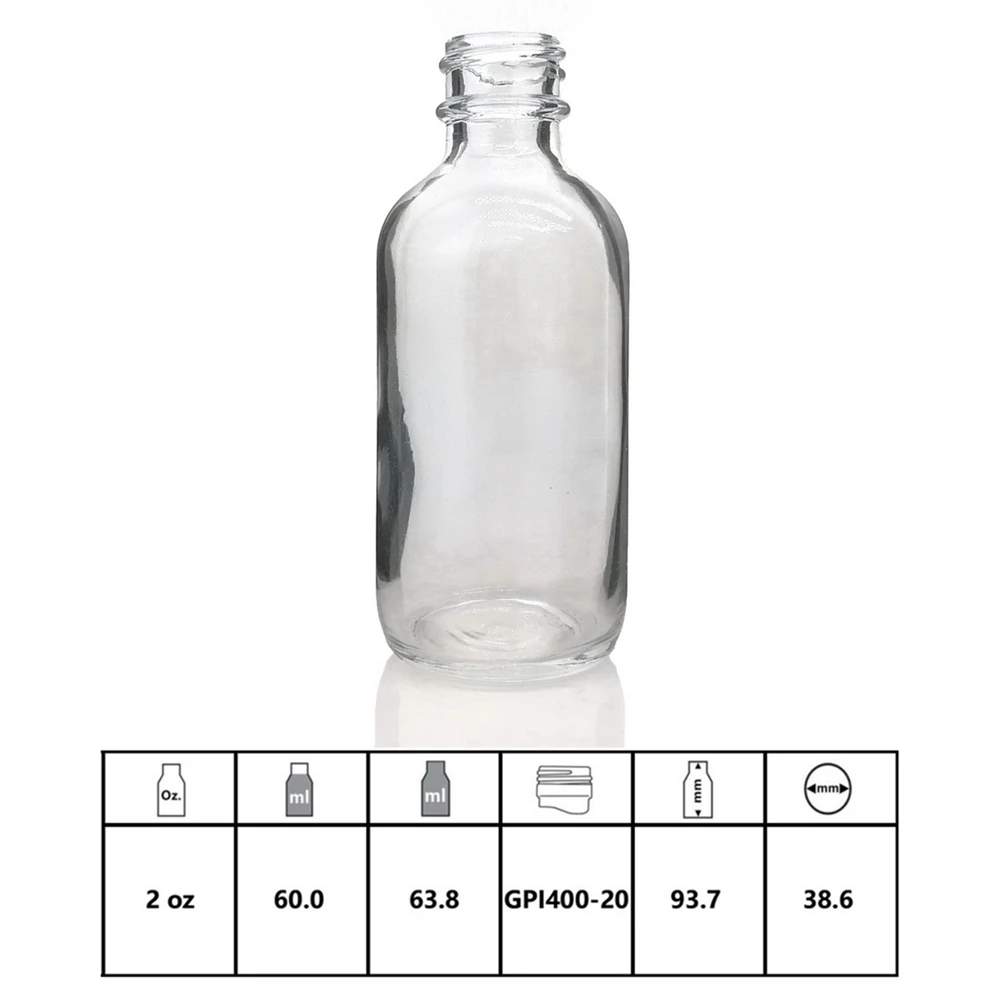 6pcs 2 Oz 60ml Jasno Stekleno Kapalko Steklenica s steklenim Očesom Pipeto Prazne Povratne Eterična olja Aromaterapija Reagenta Tekoče