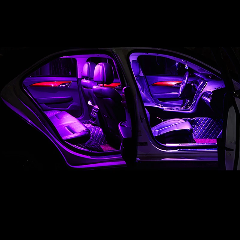 6pcs Auto LED Žarnice za Avto Notranje Luči Komplet Dome Branje Svetlobe Prtljažnik, Svetilke za Nissan Qashqai j11 2016 2017 2018 2019 Dodatki