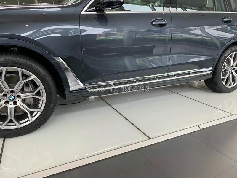 6Pcs Avto Oprema iz Nerjavečega Jekla Strani Zunanjost Vrata Telo Modeliranje Zajema Okraskov Odbijača Protector Za BMW X5 G05 2019 2020