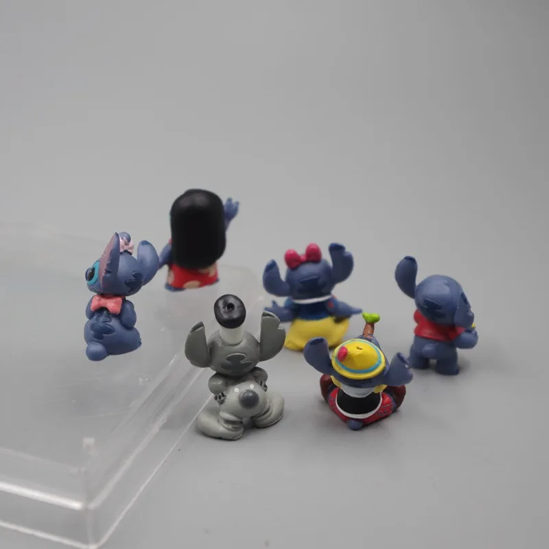 6pcs/veliko Anime Lilo & Stitch Cosplay Šiv PVC figuric Zbirateljske Model Igrače