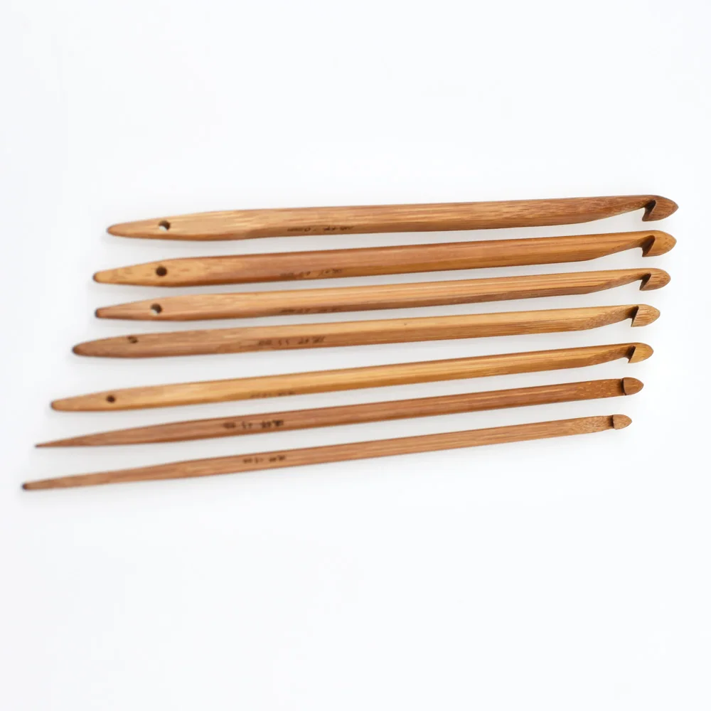 7 Kos/set Bambusa Čarobno Pletenje Igle za Kvačkanje Trnkov velikosti 3.5-6,5 mm za Mamo DIY Ročno pletenje Obrti Needlework