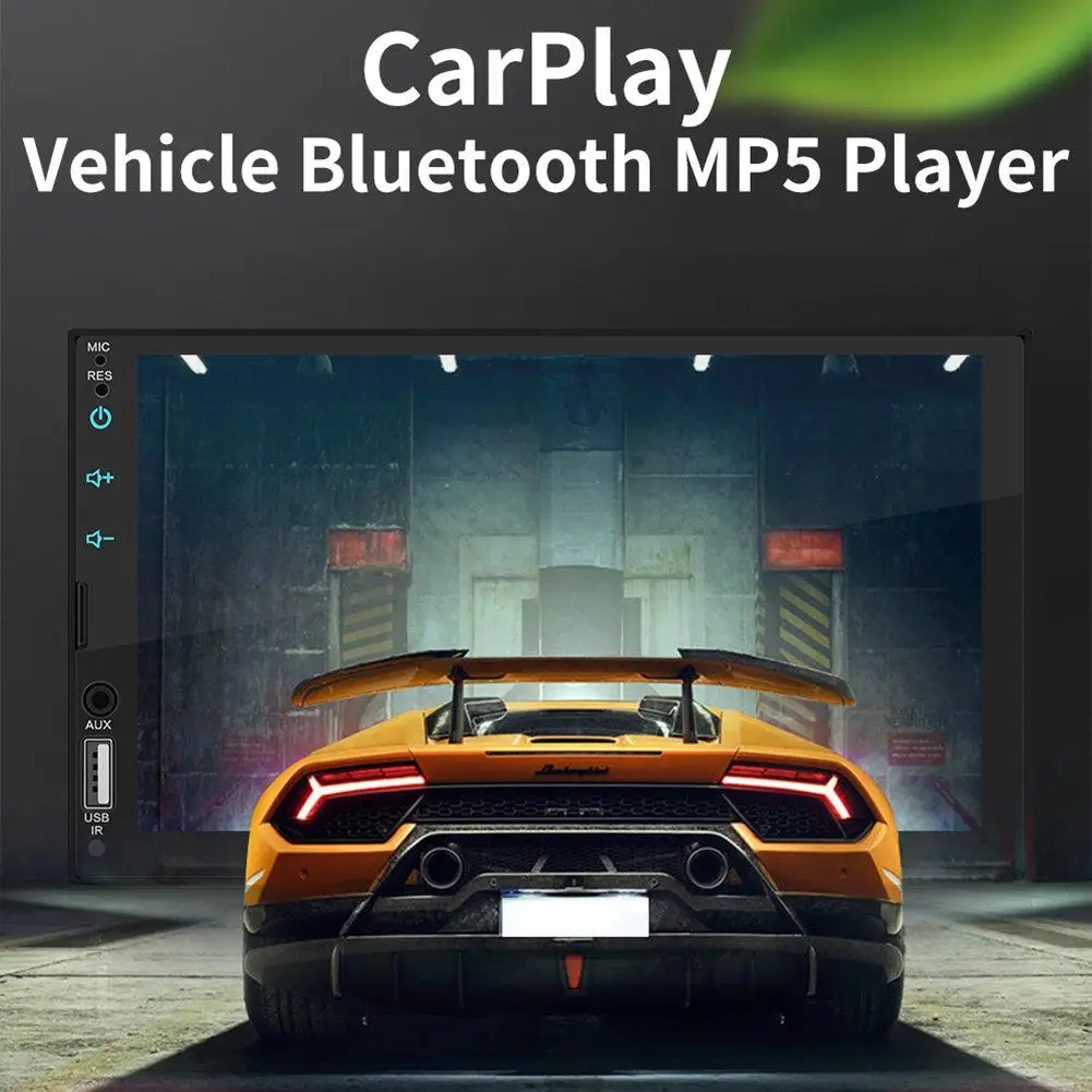 7 palčni 2 DIN Auto CarPlay Zaslon na Dotik Stereo FM-Radio, Bluetooth MP5 Predvajalnik Podpira Android / IOS Ogledalo Povezava