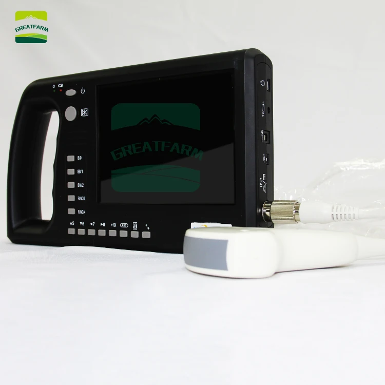 7 Palčni LCD-Zaslon Prenosni Veterinarski Ultrazvok Optičnega Govedo Krave, Prašičev, ovc, Konj kmetiji Ultrazvok nosečnosti testiranje Stroja