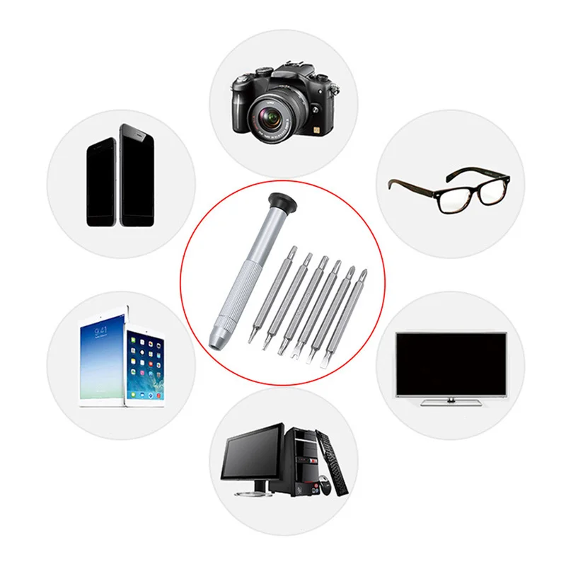 7 v 1 natančnost torx izvijač bit set mini magnetni orodje za popravilo prejete za očala, mobilni Telefon Watch Tablet PC Odstranitev Ročno Orodje