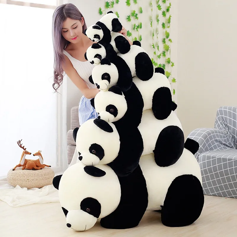 70 cm Kawaii Baby Maščobe Orjaški Panda Bear Kratek Pliš Plišaste Živali Lutka Živali, Igrače Blazino Risanka Kawaii Lutke Dekleta Ljubimec Darila
