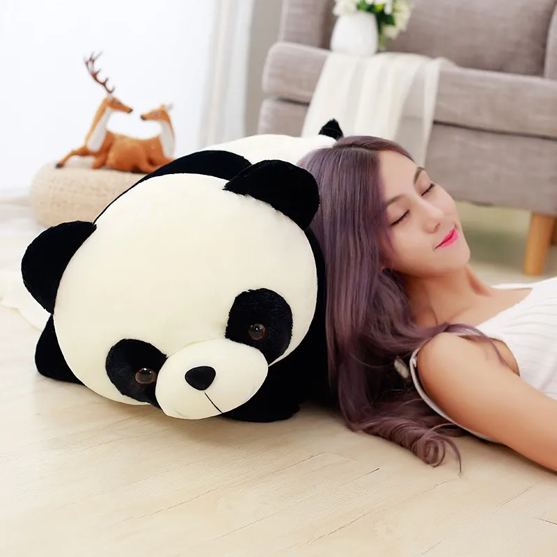 70 cm Kawaii Baby Maščobe Orjaški Panda Bear Kratek Pliš Plišaste Živali Lutka Živali, Igrače Blazino Risanka Kawaii Lutke Dekleta Ljubimec Darila