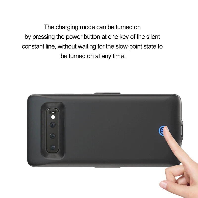 7000mah Black Polnilec za Baterije Ohišje Za Samsung Galaxy S10 S10e Baterije, Ohišje Za Samsung S10 Plus Nazaj Posnetek Hitro Pokrov Polnilnika