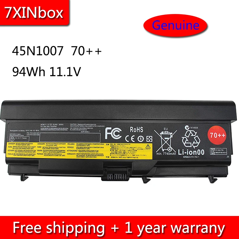 7XINbox 94Wh 45N1001 Baterija Za Lenovo ThinkPad E420 E525 L420 T430 W510 W530 W520 T530 L430 L530 SL410 45N1010 45N1000 70++