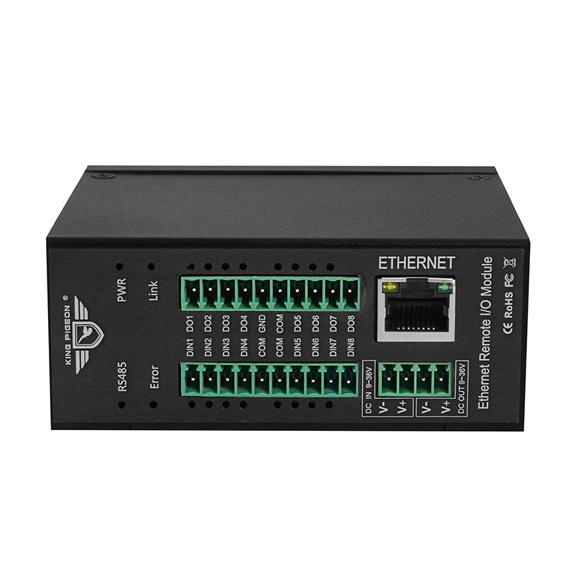 8 Izoliranih Analogni Vhodi Modul Podpira 0~20mA 4~20mA 0-5VDC 0-10VDC Modbus TCP Ethernet Daljinsko IO Modul M330T