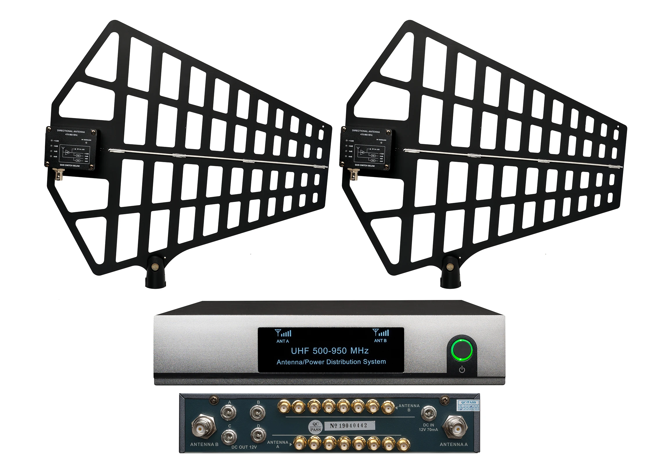 8 Kanalni Antena Distribucijskega Sistema Antena za Ločevanje podporo 8 Nastavi Sprejemniki 500-950Mhz za uhf brezžični mikrofon