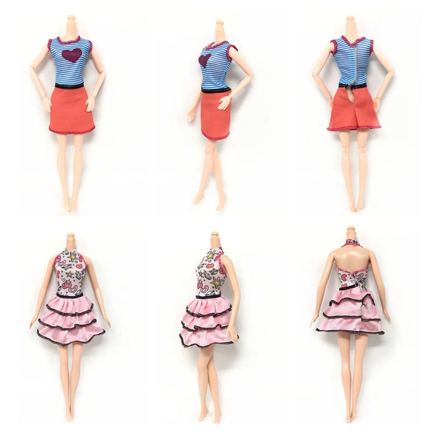 8 Kos Modno Elegantna Dekle Lutka Igrača Poletne Obleke Obleke Obleke, Oblačila, Pribor za Barbie Igrače Otrok Dekleta Darilo za Rojstni dan