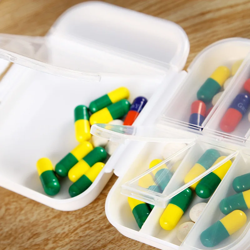 8 Razdeljena Zdravila Box Mini Tablete Organizator Primeru Vsebnik Za Tablete Razdelilniki Za Shranjevanje Razpršilnik Tedensko Pillbox Pillendoosje