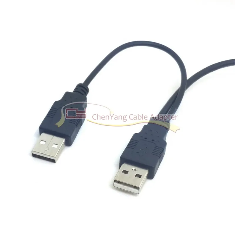 80 cm Dual USB 2.0 Moški Standard B Moški Y Kabel za Tiskalnik & Optičnega & Zunanji Trdi Disk
