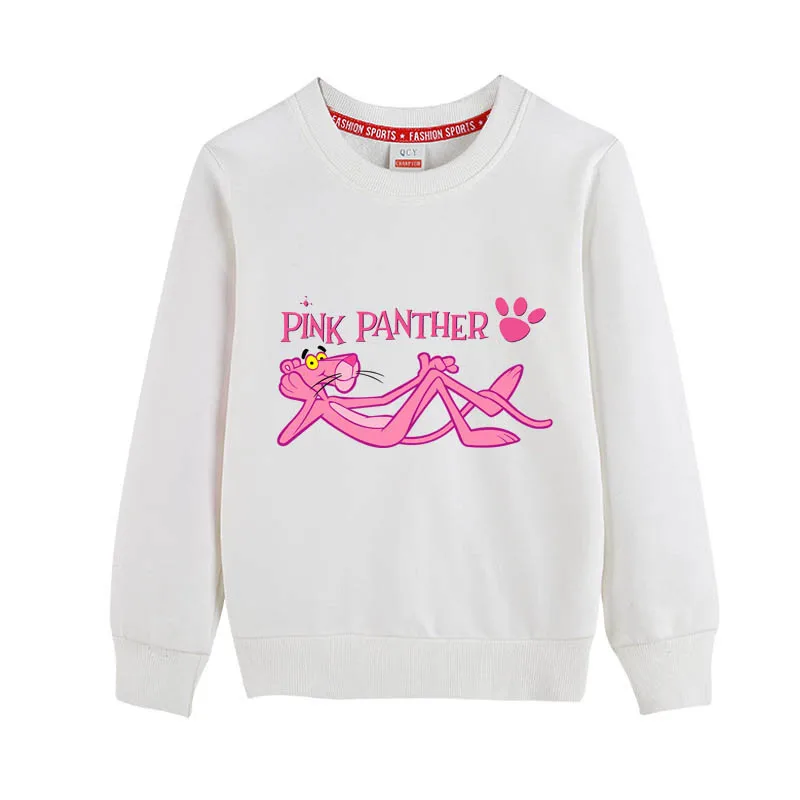 8colors Pink Panther Otroci Oblačila za Fante, Dekleta Sweatershirts Otroci Pomlad Jesen 100 % Bombaž hoodies 4 6 8 10 12 14T