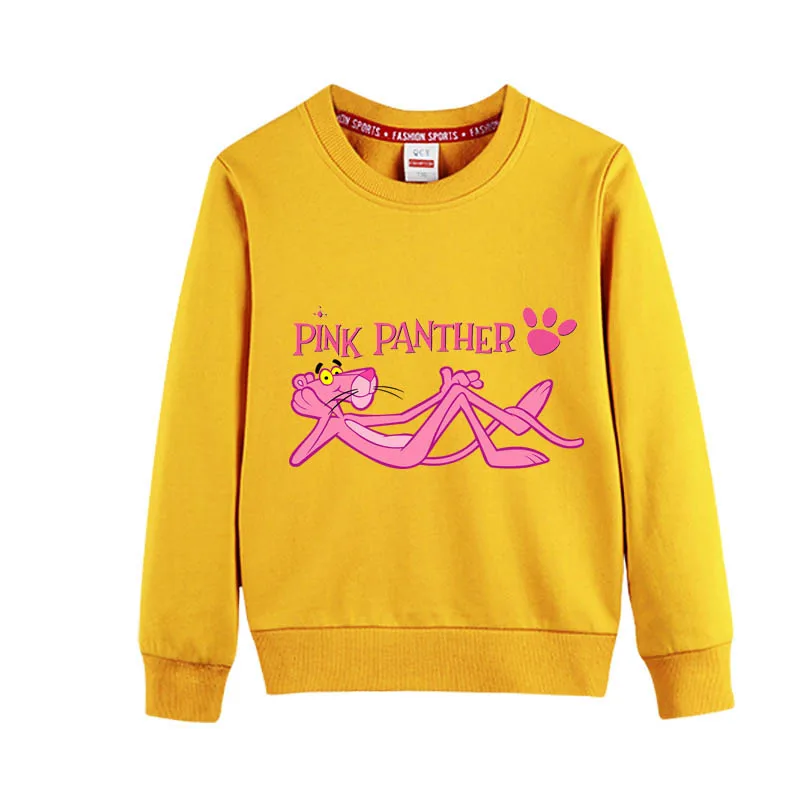 8colors Pink Panther Otroci Oblačila za Fante, Dekleta Sweatershirts Otroci Pomlad Jesen 100 % Bombaž hoodies 4 6 8 10 12 14T