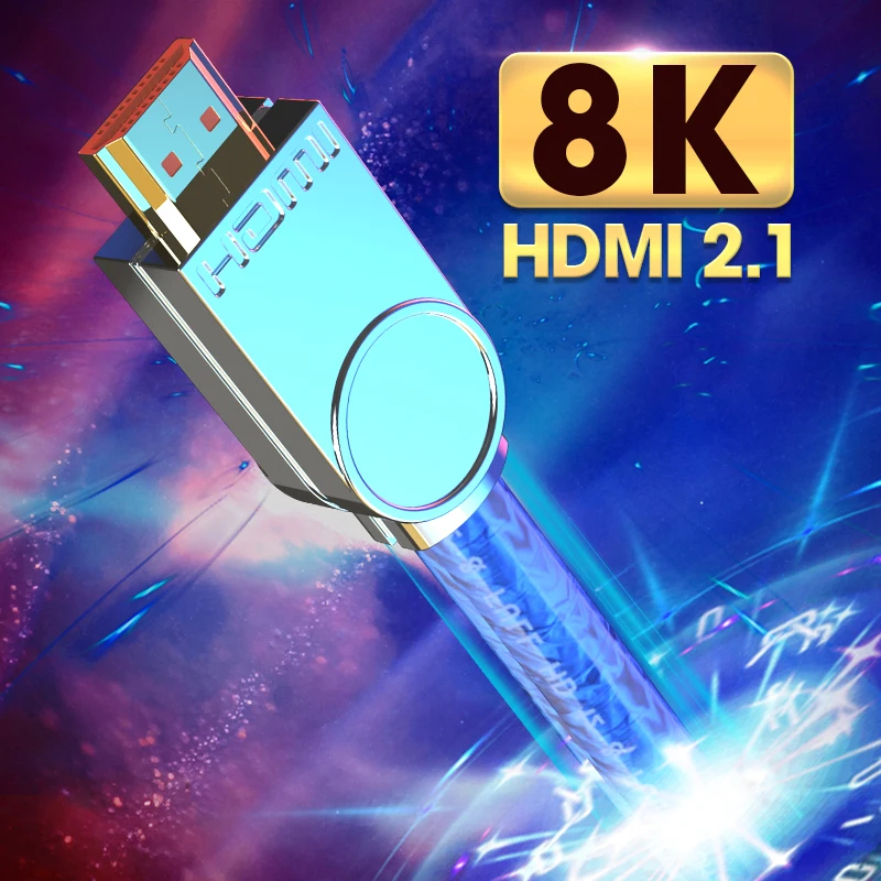 8K HDMI 2.1 Kabli 48Gbps 8k 60Hz 4K 120Hz Podpora Dinamičnega HDR 4:4:4 HDCP 2.2 3D projekcijski TV Ojačevalnik Blu-ray Video MOSHOU