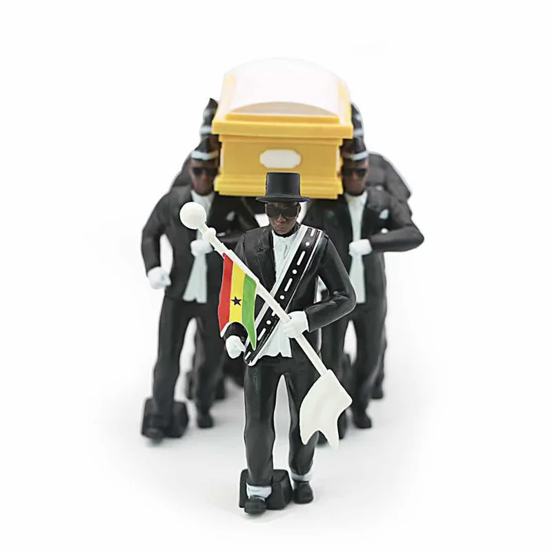 8pcs Afriški Črnci Bratje Nosijo Krsto Ekipa Slika 10 cm Črnci Nosijo Krsto PVC Akcijska Figura, Zbirko Igrač Darilo