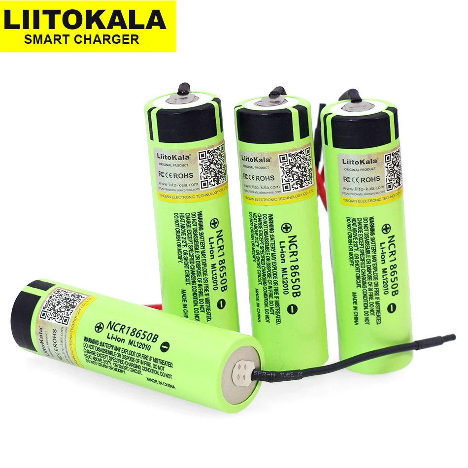 8PCS LiitoKala novo izvirno NCR18650B 3,7 v 3400 mAh 18650 polnilna litijeva baterija, na primer s spajkanjem silica gel baterije DIY
