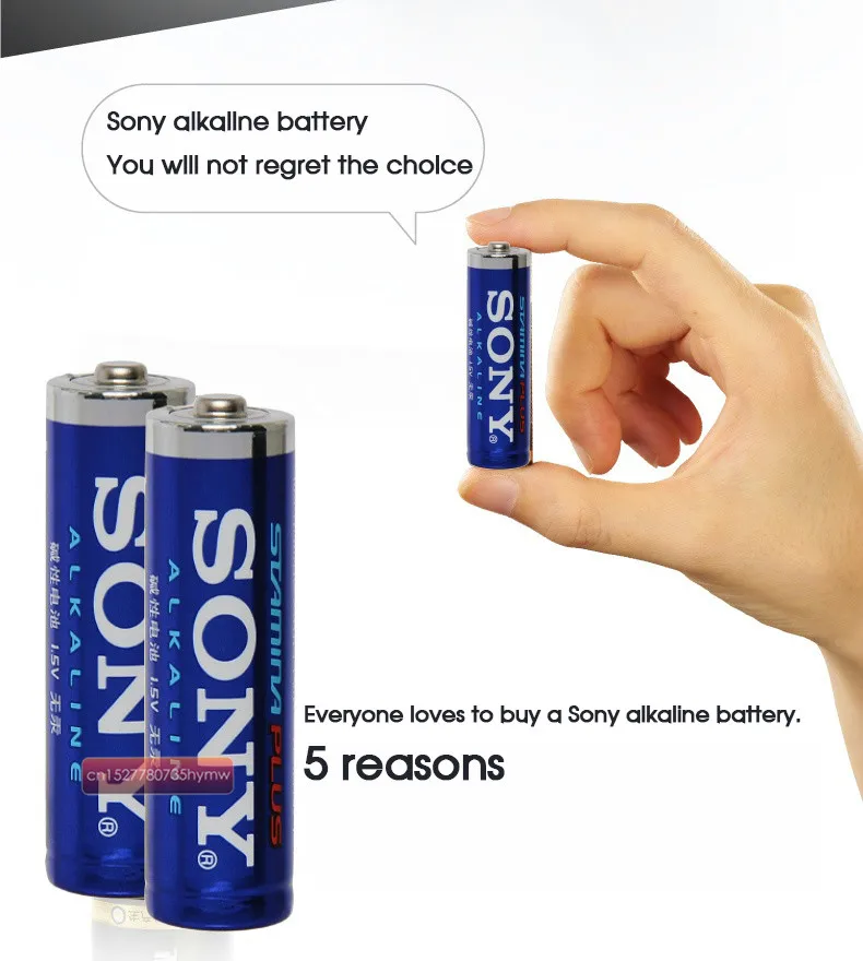 8pcs Sony Prvotne 1.5 V LR03 AAA Baterije Alkalne Baterije, Brez živega Srebra, Suhe Baterije Za Električne Igrače Svetilka Ura Miško