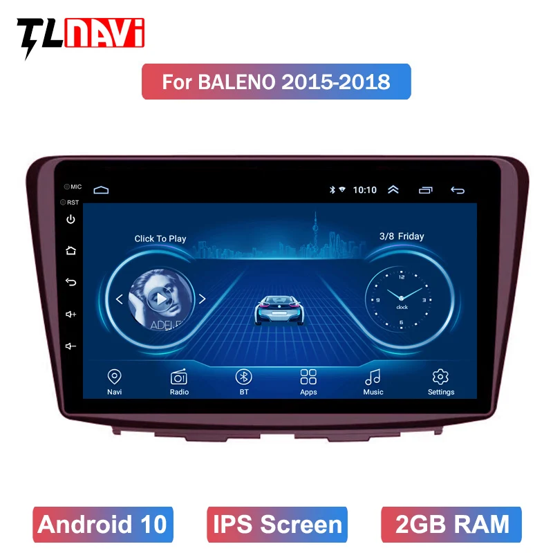 9 Inch Android 10 Avto Dvd Gps Igralec za 1Suzuki Baleno-2018 Radijsko Navigacijo Video