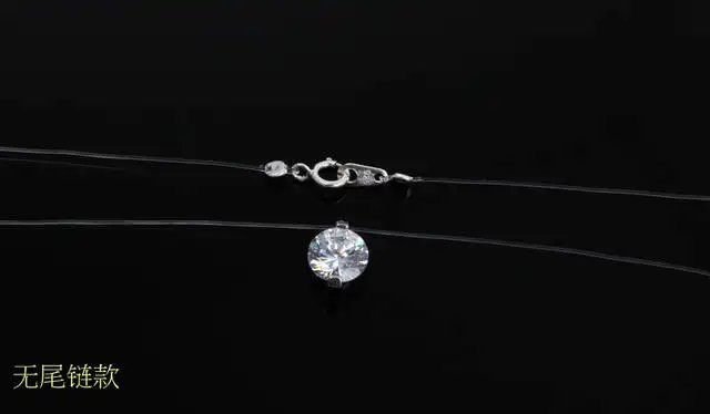 925 Srebro Stereo Pregleden laksa prikrite ogrlica Plaz Kristalno Iz Avstrijske Ključavnice Verige Valentinovo Darilo