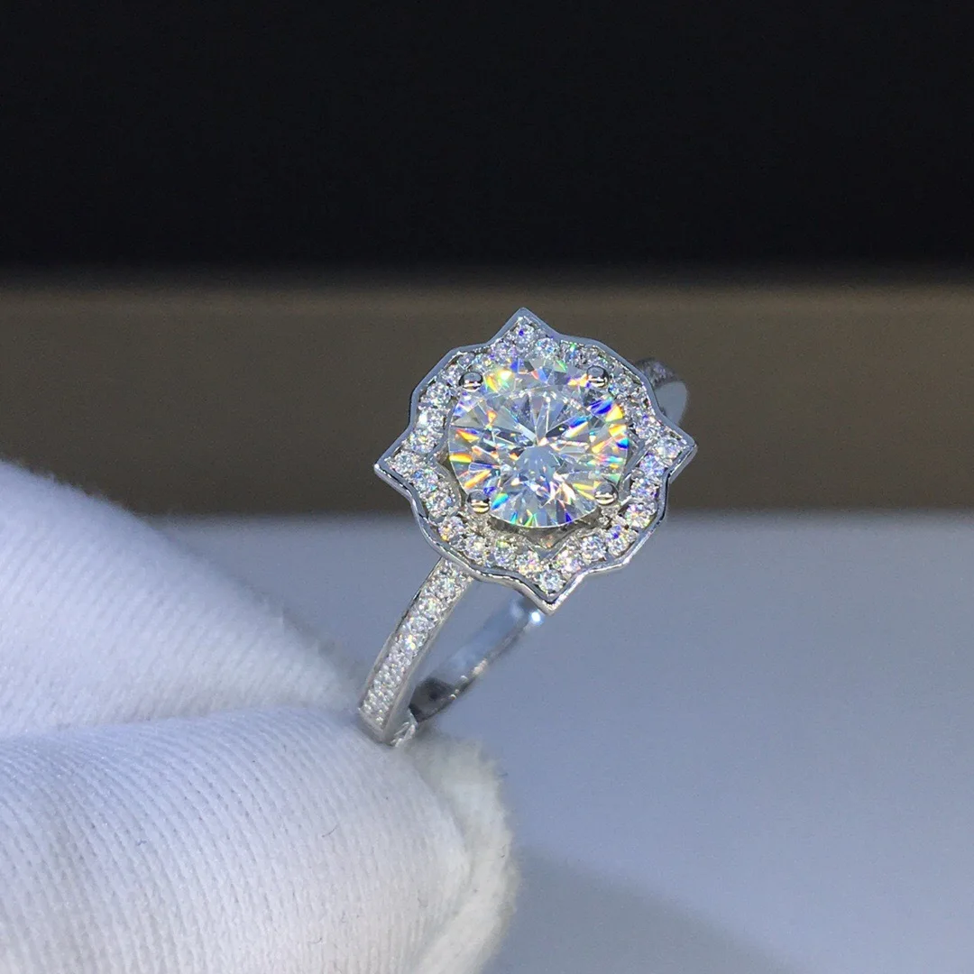 925 Sterling srebro Obljuba prstan 2ct Lab Diamond cz Kamen Posla Poročni Prstani za ženske Poročne Stranka Fine Nakit