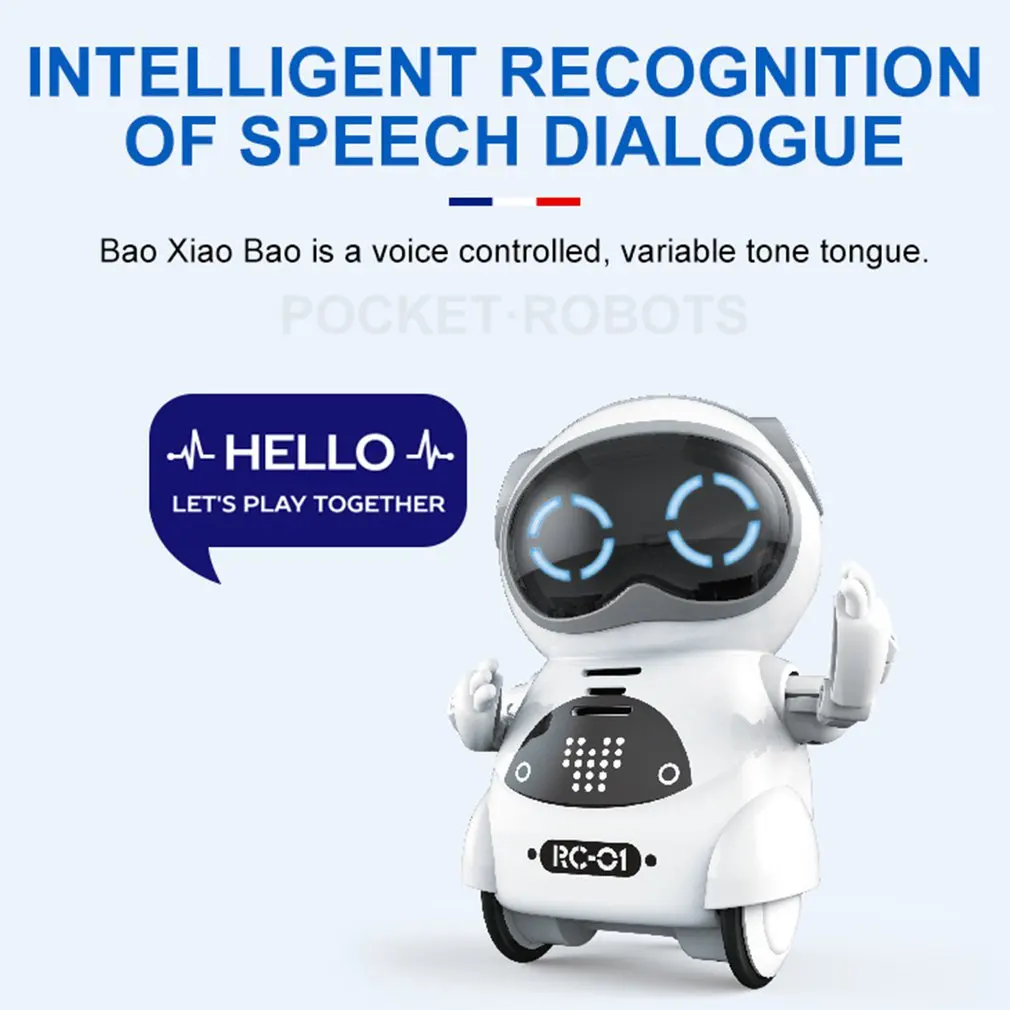 939A Žep RC Robot Govorimo Interaktivni Dialog za Prepoznavanje govora Snemanje Petje, Ples Pripoveduje Zgodbo RC Mini Robot Igrače Darilo