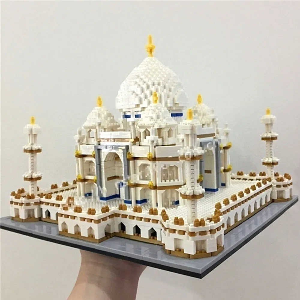9914 Mini Bloki Svetovno Znane Arhitekture Taj Mahal 3D Model gradniki 3950 Kos Opeke Ustvarjalca Izobraževalne Igrače za Otroke