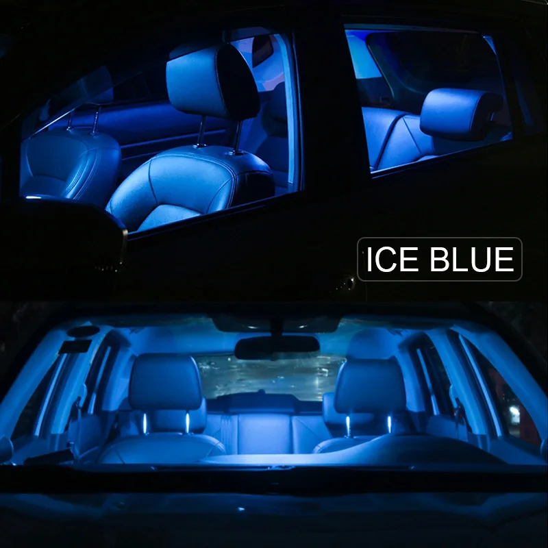 9Pcs Canbus Napak Avto LED Luči, Žarnica Svetilka Notranje zadeve Komplet Za-2018 BMW i3 Škatle za Rokavice Dome Zemljevid Svetlobe