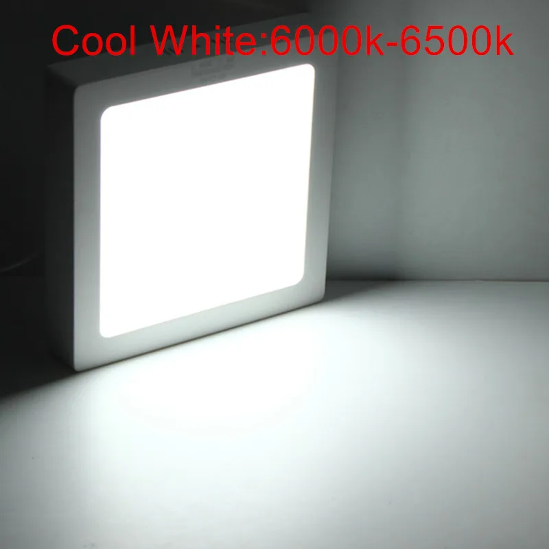 9W/15W/25 W Krog/Kvadrat Led Panel Svetlobe Površinsko Nameščena Downlight razsvetljavo Led stropa navzdol 110V AC 220V + LED Driver