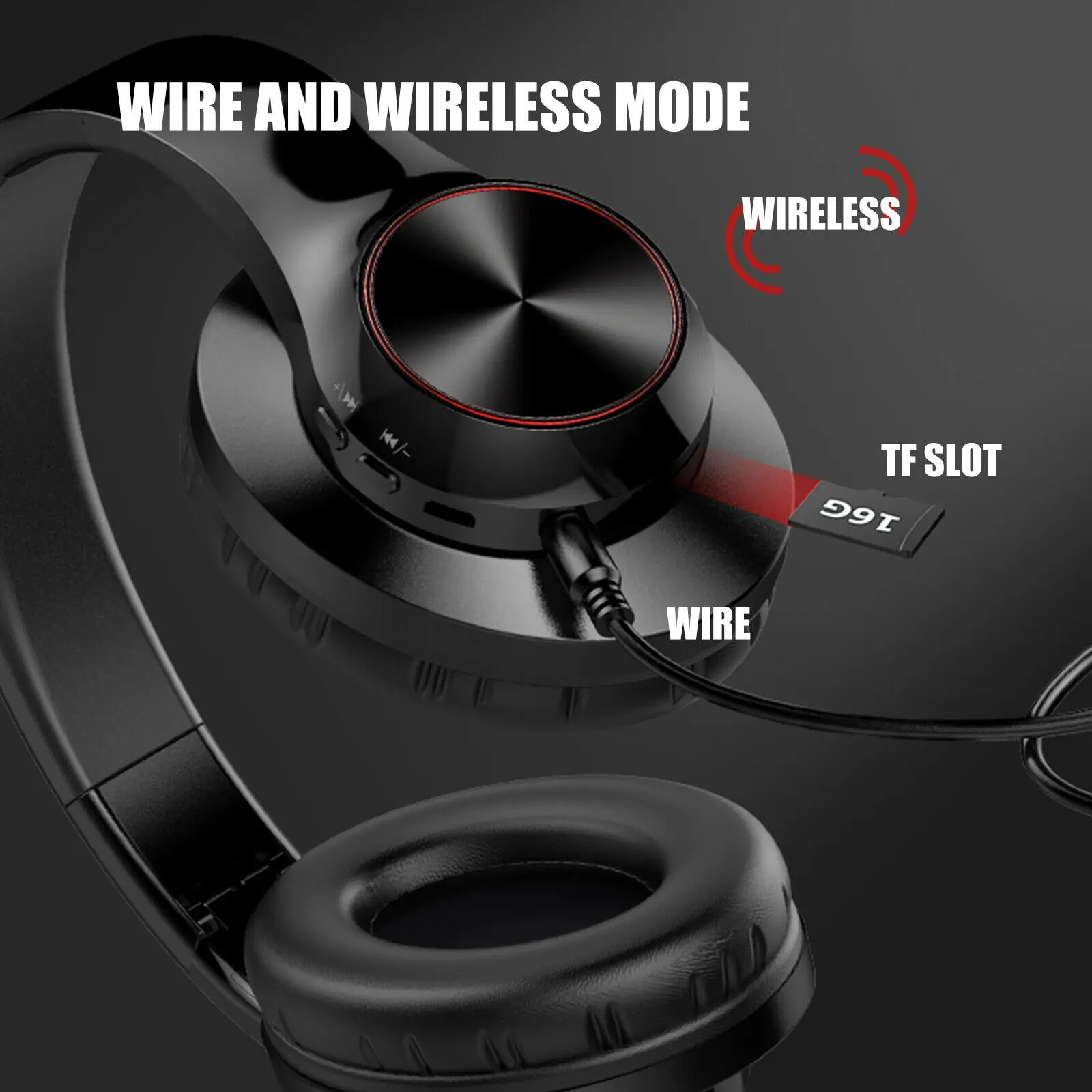 A11 Brezžične Bluetooth Slušalke Gaming Slušalke z Mikrofonom Slušalke Head-mounted HI-fi Slušalke Gaming Slušalke Podpira TF Kartice