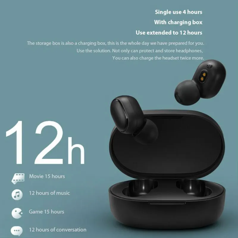 A6S Brezžične Slušalke TWS Šport Čepkov Bluetooth 5.0 šumov z Mikrofonom Za iPhone OnePlus Samsung Xiaomi Redmi