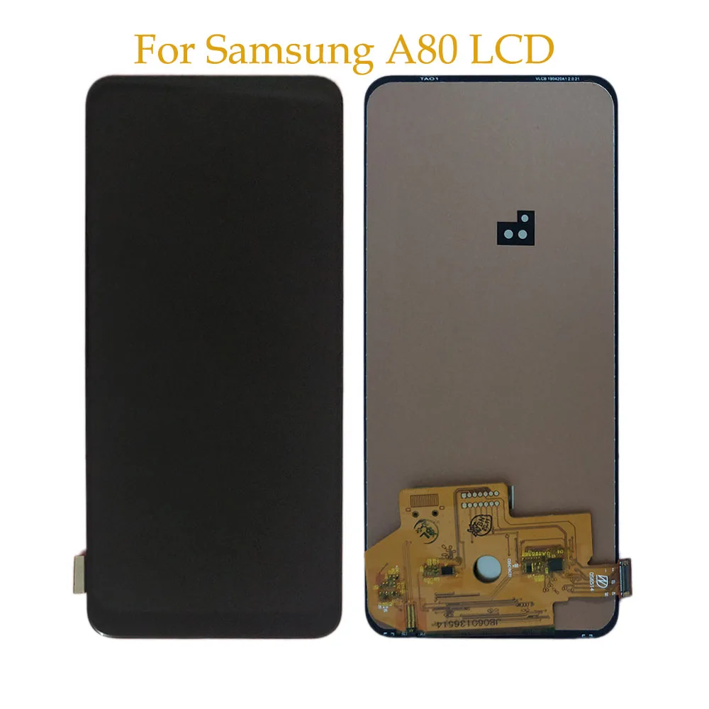 A80 INCELL LCD Zaslon Za Samsung Galaxy A80 LCD A805 A805F LCD-Zaslon, Zaslon na Dotik, Računalnike Skupščine A8050 incell lcd 6.7