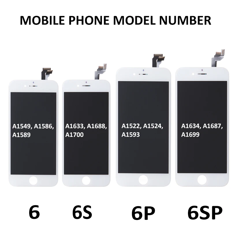 AAA Celoten Sklop Zaslona Za iPhone 6 6S Plus LCD Z 3D Sile, Zaslon na Dotik, Računalnike Za iPhone 5S 6P 6SP Zaslona Zamenjava