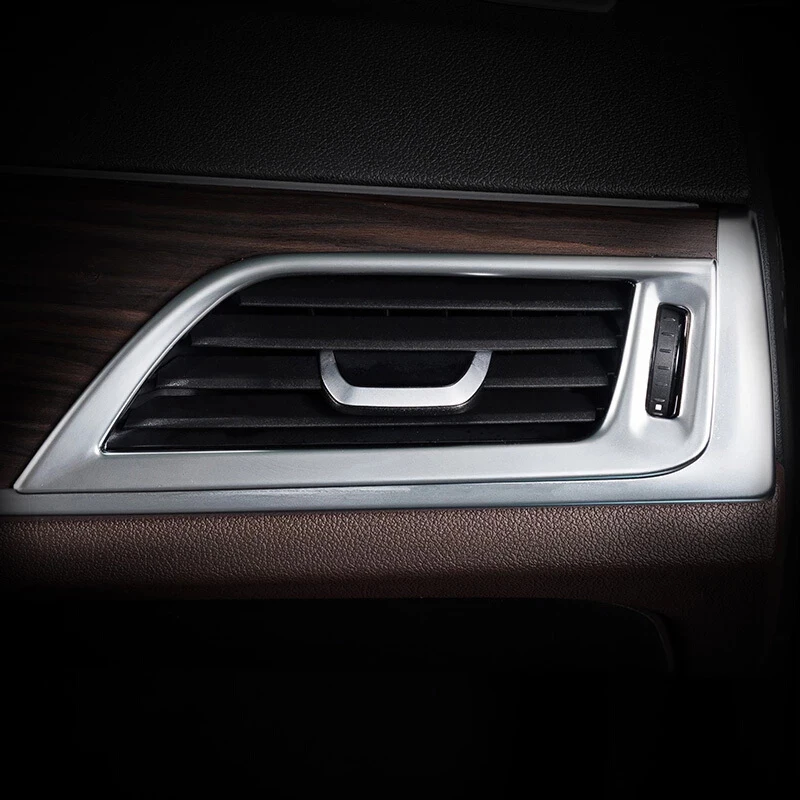ABS Chrome 2017 2018 Za BMW Serije 5 G30 Avto Sprednji Plošči izstopu Zraka AC Vent Kritje Trim Notranja Oprema Styling 2pcs