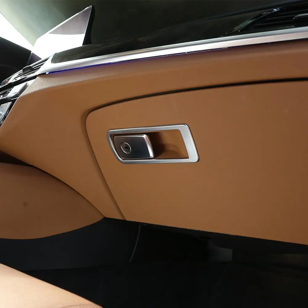 ABS Chrome Avto sovoznikovi Strani Škatla za Shranjevanje Dekoracijo Okvir Trim za BMW Serije 5 G30 2017 2018 Avto-Styling Dodatki