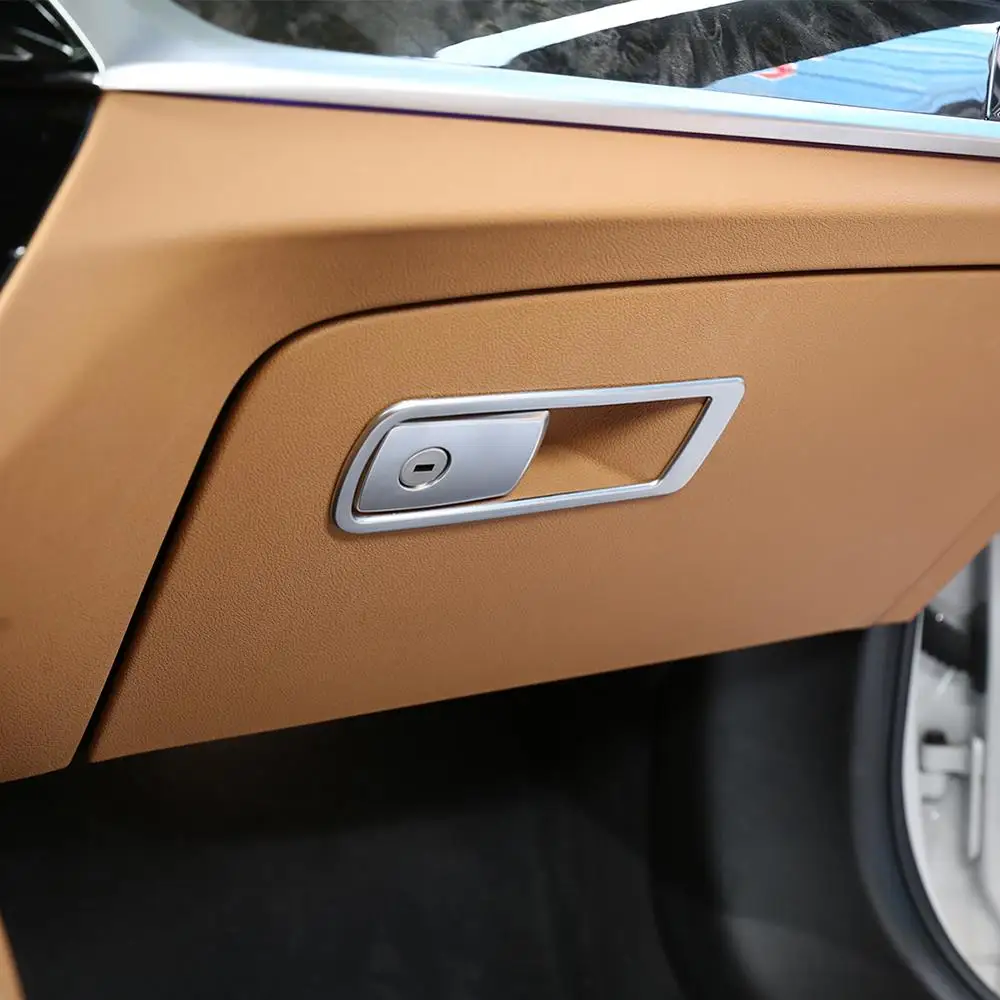 ABS Chrome Avto sovoznikovi Strani Škatla za Shranjevanje Dekoracijo Okvir Trim za BMW Serije 5 G30 2017 2018 Avto-Styling Dodatki