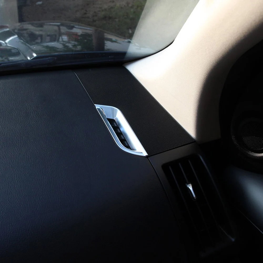 ABS Chrome nadzorna plošča AC Prezračevalni Odprtini Okvir Pokrova Trim Za Land Rover Freelander 2 2008-Dodatki Avto Styling