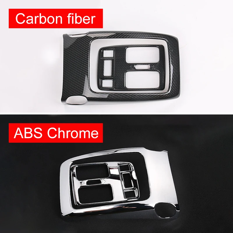 ABS Chrome/Ogljikovih Vlaken Zadaj Armrest Konzole Prezračevalni Odprtini Kritje Trim za Jeep Grand Cherokee 2016 2017 2018 Accessorie