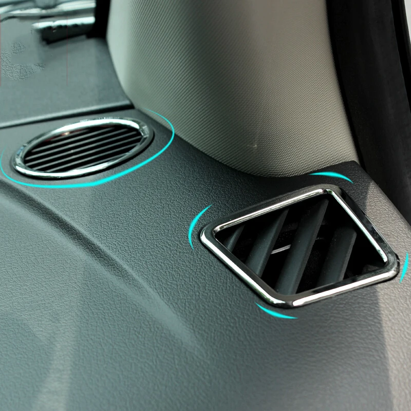 ABS Chrome Za Jeep Compass 2011 2012 2013 spredaj, klimatska naprava vtičnico okvir Pokrova Trim dodatki avto styling 4pcs