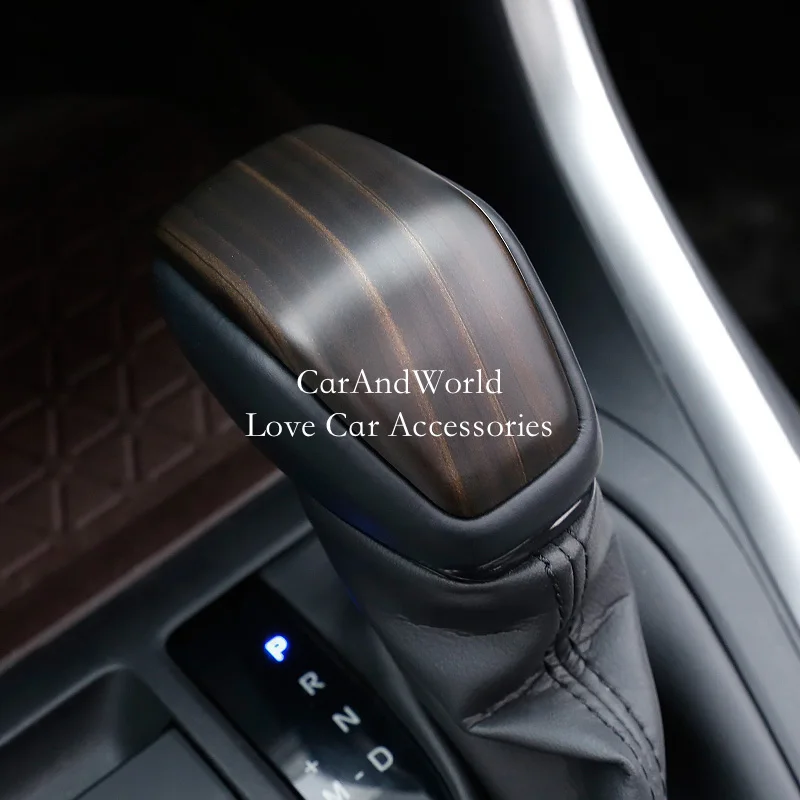 ABS Ogljikovih Vlaken Notranje zadeve Prestavna Ročica Glavo Skp Emblem Kritje Okraskov Za 2019 2020 Toyota RAV4 RAV 4 Avto Styling Dodatki