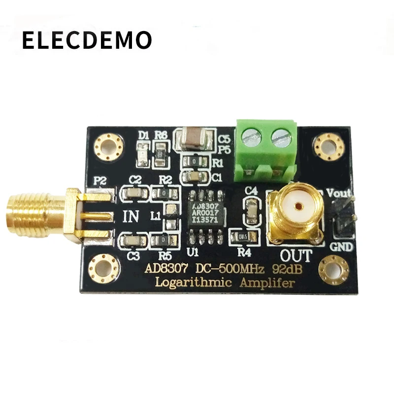 AD8307 modul RF Moči, Detektor, Modul Logaritmično detektor Oddajnika je Antena, Napajanje do 500 mhz Funkcijo demo board