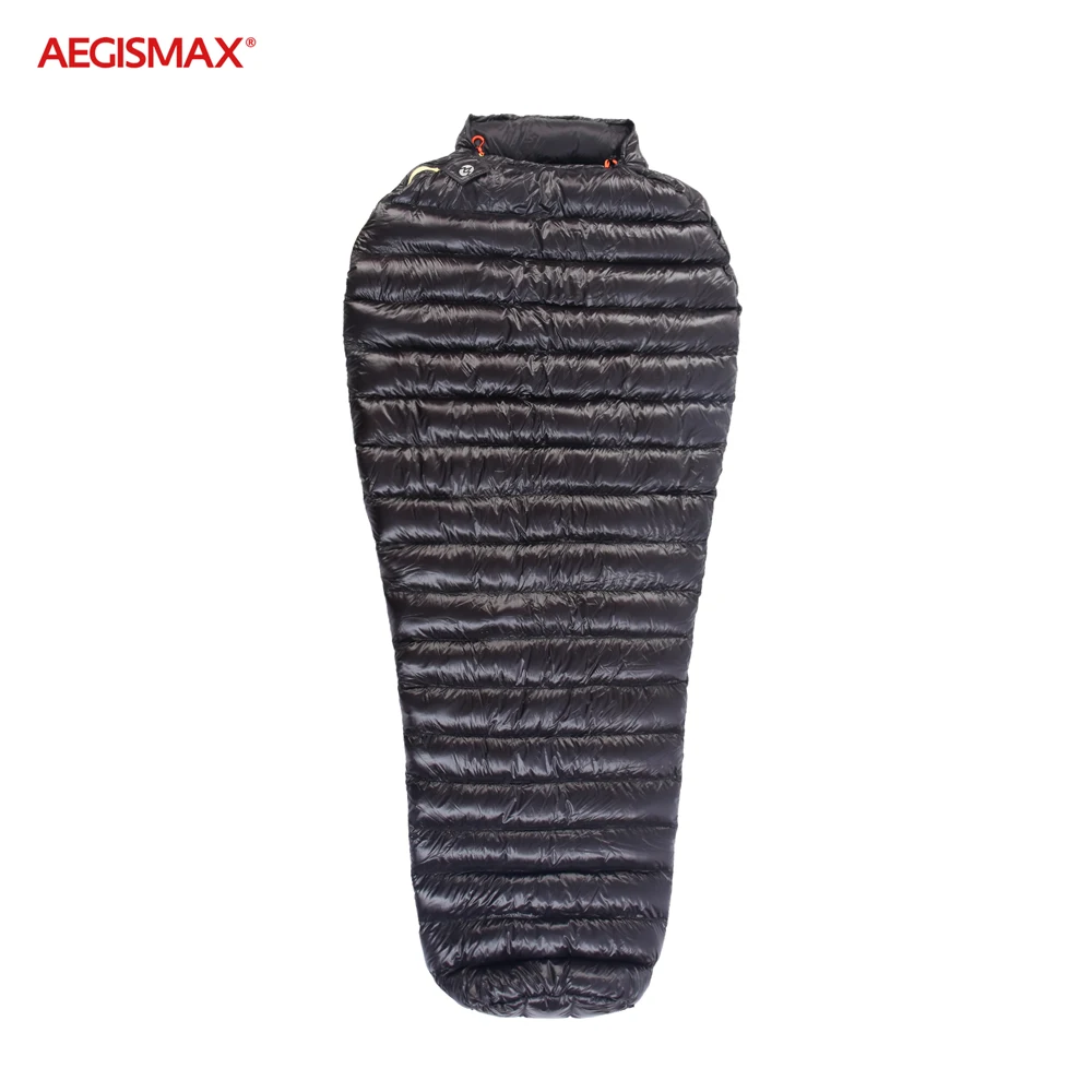 AEGISMAX M2 Ultralahkih 800FP 95% Gosje Navzdol Spalna Vreča Kampiranje Mumija Tip Preplete Prostem Pohodništvo 36℉~45℉ Toplo Windproof