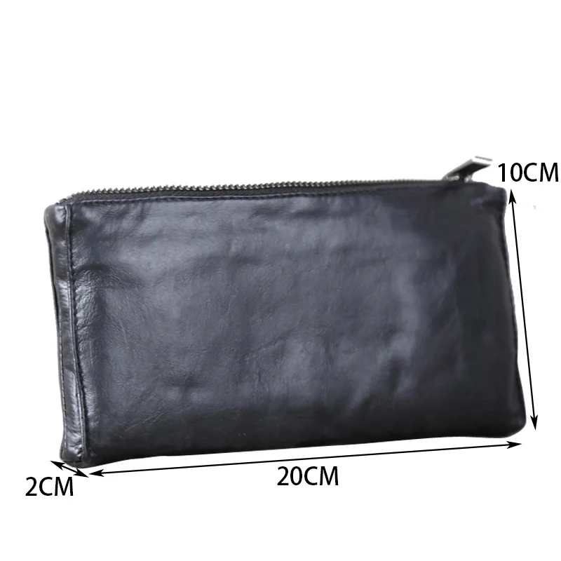 AETOO Ročno izdelane usnjene denarnice glavo plast cowhide horizontalno Denarnice
