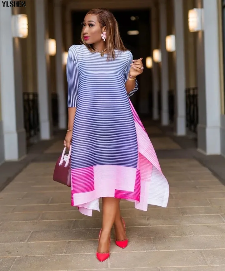 Afriške Ohlapne Obleke Za Ženske Do Leta 2020 Plus Velikost Afriki Obleko Afriška Oblačila Trak Tiskanja Dashiki Obleko Ankara Afriki Oblačila